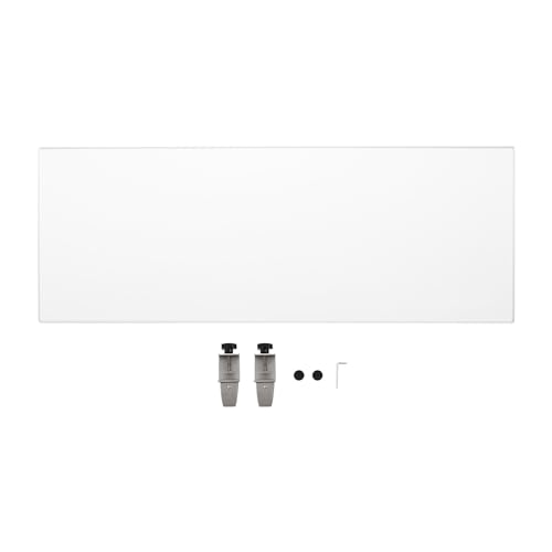 Desk Divider 47" x 18" Desk Privacy Panel, Acrylic Clear Office Partitions Frosted Panel, 3-Fold Privacy Screens, Waterproof Easy Clean Privacy Shields for Office Classroom Student - size: 47" x 18" x 2"