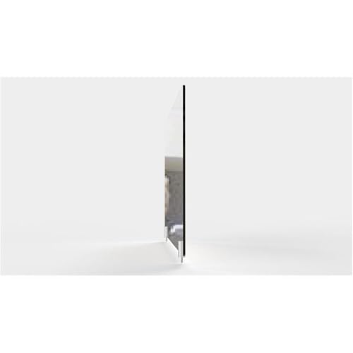 Pemberly Row Clear Plastic Partition Extender, 18"x29", Durable Design with Screw Installation, Transparent Panel for Privacy and Lighting, Modern Office Divider