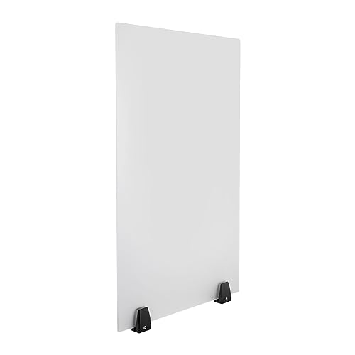 Acrylic Desk Privacy Panel, 2 Pack Desk Dividers Office Partitions Office Desk Accessories Frosted Acrylic Clamp-on Desk Partition for Schools Students Classroom Tabletop (30 x 18 Inch) - size: 30 x 18 Inch