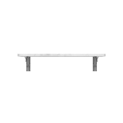 Pmnianhua Wall Mounted Desk,31'' Wall Mounted Drop Leaf Table,Drop Down Table,Folding Table,Fold Down Wall Desk,Floating Desk for Wall Laundry Room Bar Home Office Small Space(White) - color: Grey-white