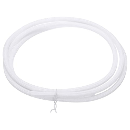 MECCANIXITY Split Sleeve Wire Loom 1/8" 5Ft White Self Wrapping Braided Sleeve UL94-V2 Fireproof PET Sleeving for Automotive, Home Cable Management - color: White, size: 1/8" x 5Ft