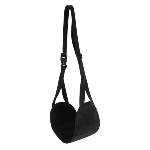 Portable Travel Footrest Black with Storage Bag, Airplane Foot Hammock Under Desk Leg Rest for Office, Car, Air Travel Foot Support Accessories