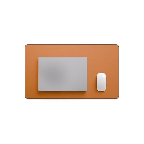 Jotsome Leather Desk Pad Mat, 24" x 14", Tan | Non-Slip Desk Blotter Pad - Desk Protector for Office, Home, Laptop and Desktop - color: Tan, size: 24" x 14"