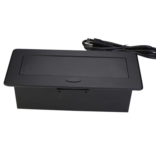 Pop Up Power Outlet, Conference Table Recessed Power Outlet Desktop Socket with PD 20W USB C Fast Charge, Stainless Steel Receptacle Outlet for Conference Office Countertop