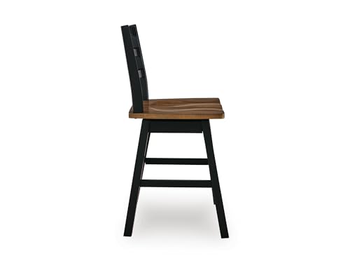 Signature Design by Ashley Counter Height Swivel Bar Stools, Set of 2 - style: Swivel Stool
