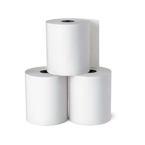 Staples Cash Register & POS Printer Paper, 3 Inch x 128 Ft Rolls | For office, school & home receipt printers and point-of-sale systems.