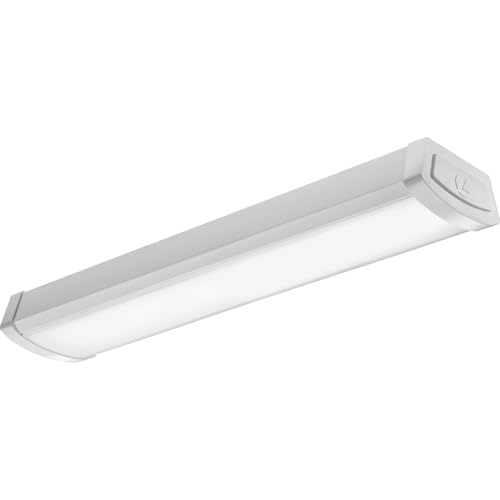 Lithonia Lighting 2 Foot LED Light Fixture, Low-Profile LED Wraparound Flush Mount Ceiling Light, 4000K Cool White, MVOLT, 24-Inch (FMLWL 24 840 ZT MVOLT) - color: 4000K Cool White, size: 24 inches, style: MVOLT
