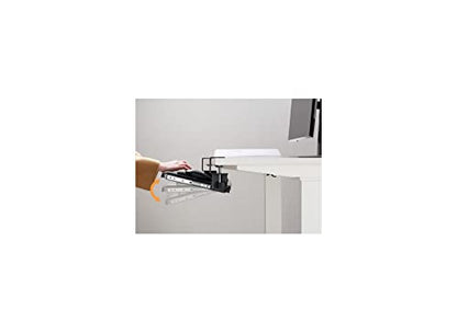 Kantek Desk Clamp Tilting Keyboard Tray, 5 Tilt Angles, Negative and Positive Tilt, Slides Under Desk, 26.8-Inch W x 11.1-Inch D, Black (KT175) - size: 26.8-Inch W x 11.1-Inch D