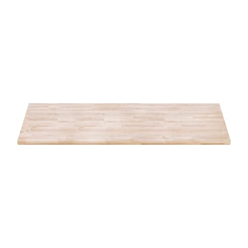 DuraSteel 30x72 Butcher Block Countertop - Maple Solid Wood Workbench for Kitchen, Restaurant, Cabinet, Desk Top, Wood Board, Large Counter Cutting Island Long, Bakery Worktable Dough - Table Top Only - size: 30 x 72 x 1.5 Inches