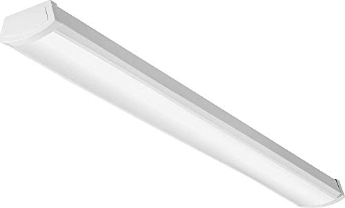 Lithonia Lighting 4 Foot LED Light Fixture, Low-Profile LED Wraparound Flush Mount Ceiling Light, 4000K Cool White, 48-Inch (FMLWL 48 840 ZT MVOLT) - color: 4000K Cool White, size: 48 inches, style: MVOLT