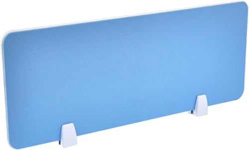 Desktop partition Desk Divider,Stand Up Clamp Privacy Panel Decorative Partitions Office Screen Partition(Blue-b,31.5x11.8in) - color: Blue-b, size: 31.5x11.8in