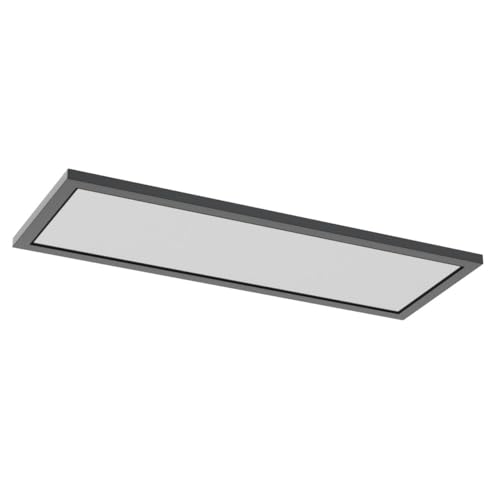 AIKVSXER 4 Pack 1x4 LED Flat Panel Light Surface Mount Black, 5500LM 50W - color: Black, size: 1x4FT 4PACK
