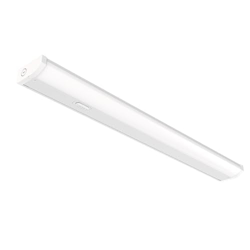 Juno UCES 24 Inch LED Under Cabinet Lighting, LED Kitchen Cabinet Light Fixture Hardwired, Dimmable, Damp Rated, Selectable Soft, Warm, Neutral, Cool, Daylight White Light (UCES 24IN SWW5 90CRI WH M6) - size: 24-Inch