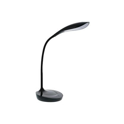 Bostitch Office KT-VLED1502-BLK Gooseneck LED Desk Lamp with USB Charging Port, Dimmable, Black - color: Black, style: Old Version