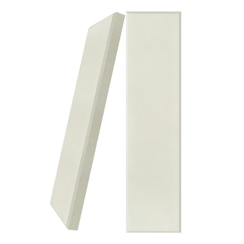 2 Pack Fiberglass Acoustic Panels 48"x12"x2" Soundproof Panels, Off White - color: Off White