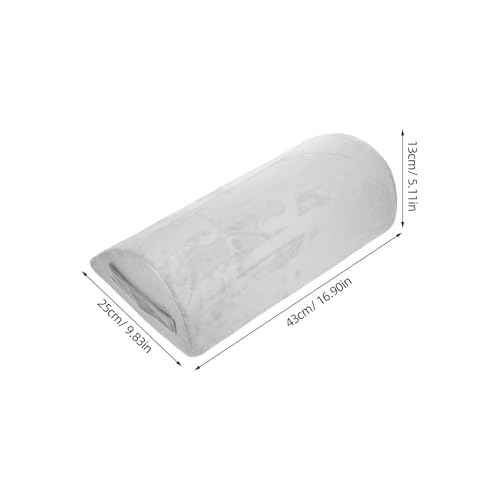 Cabilock Memory Foam Foot Rest Pillow with Non-Slip Base, Teardrop Shape, Washable Cover, Portable Handle for Office and Home Use, Deep Gray Ergonomic Foot Support Cushion