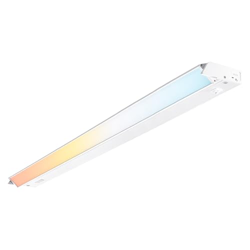 PARMIDA LED Swivel Under Cabinet Lighting, Hardwired or Plug-in Installation, 42 Inch, 22W, 5CCT Color Selectable - 2700K/3000K/4000K/5000K/6000K, Rotatable Lens, Dimmable, Linkable, 120V, 1760LM, ETL - size: 42 inch