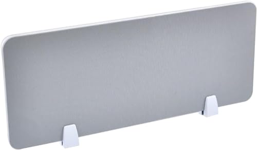 Desktop partition Desk Divider,Stand Up Clamp Privacy Panel Decorative Partitions Office Screen Partition(Gray-a,31.5x11.8in) - color: Gray-a, size: 31.5x11.8in