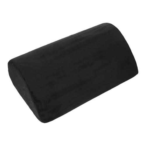 Yardwe -Desk Memory Foam Foot Cushion with Handle, Non-Slip Washable Black Footrest for Office, Home, Travel Comfort and Leg Support