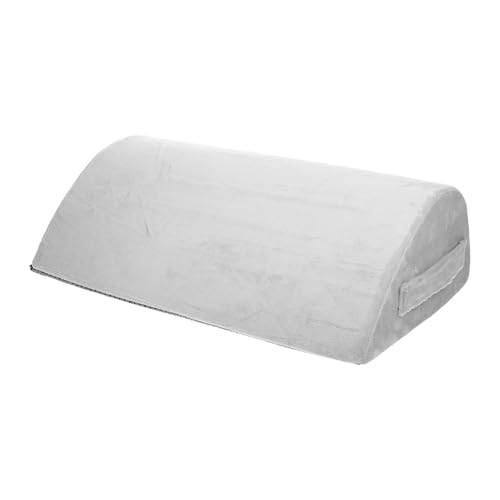 WOONEKY Memory Foam Footrest Cushion with Washable Cover, Ergonomic Teardrop Shape Under Desk Leg Rest for Office and Travel, Non-Slip Support Pillow for Comfortable Feet and Back Relief