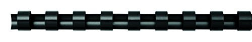 Fellowes A4 14 mm Plastic Binding Combs for Comb Binding Machine, Binds 81 to 100 Pages, Black, Pack of 100, 5346907 - color: Black, size: 14mm