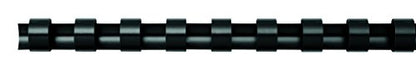 Fellowes A4 14 mm Plastic Binding Combs for Comb Binding Machine, Binds 81 to 100 Pages, Black, Pack of 100, 5346907 - color: Black, size: 14mm