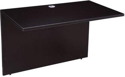 Boss Office Products Holland Executive U-Shape Desk with File Storage Pedestal and Hutch, 66", Mocha