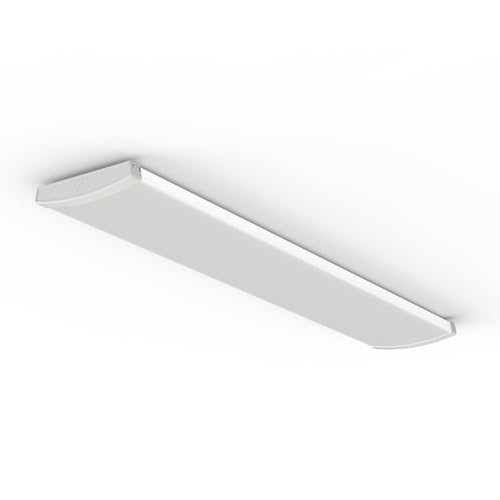 Lithonia Lighting 4' Wraparound LED Shop Light, Adj Brightness, 3-in-1 CCT - size: Medium, style: Curved