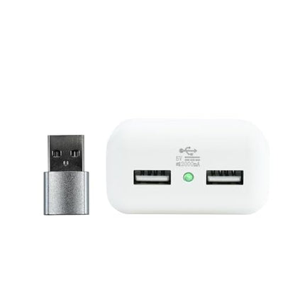 Clamp N Charge USB Charging Station for Lamp Cords, No Outlet, No Rewiring | DIY install in under a minute with a Phillips screwdriver; fits flat lamp cords, charges 2 devices, USB-C adapter included