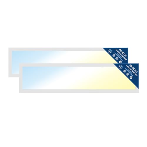 1x4 LED Panel Lights 2Pack,Up to 6000 Lumens,AC120-277V | 5Power Options (20–40W),3CCT Choices (3500–5000K),0-10V Dimmable,ETL&DLC for Office Commercial Drop Ceiling - size: 1x4-2Pack