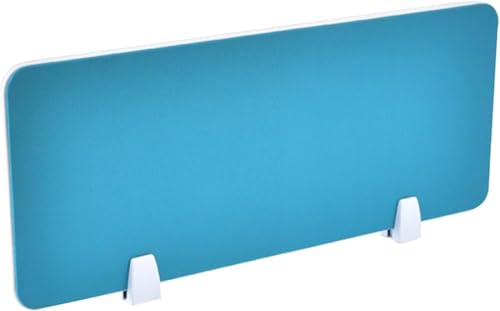 Desktop partition Desk Divider,Stand Up Clamp Privacy Panel Decorative Partitions Office Screen Partition(Blue-c,23.6x11.8in) - color: Blue-c, size: 23.6x11.8in