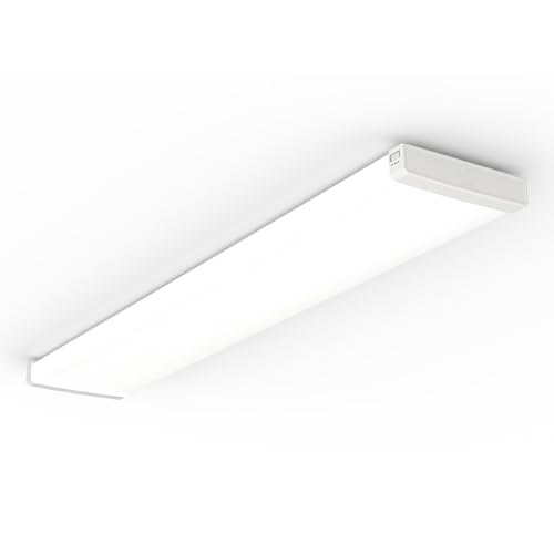Lithonia Lighting 4' Wraparound LED Shop Light, Adj Brightness, 3-in-1 CCT - size: Medium, style: Flat