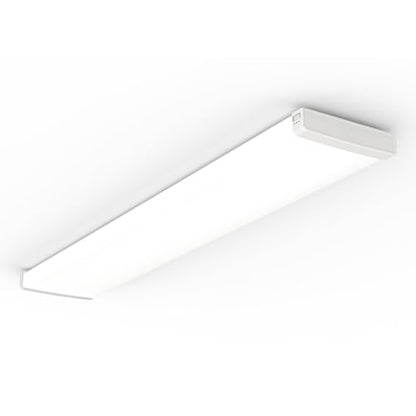 Lithonia Lighting 4' Wraparound LED Shop Light, Adj Brightness, 3-in-1 CCT - size: Medium, style: Flat