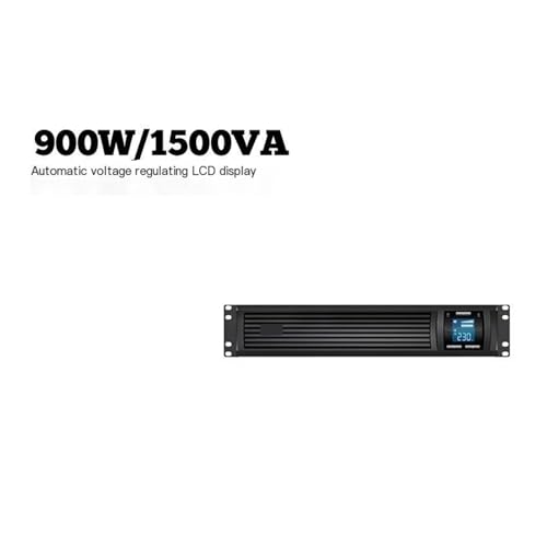 1500VA 900W Line Interactive 2U Rackmount UPS, Built-in Battery, Power Outage Delay Protection, Pure Sine Wave Output