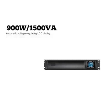 1500VA 900W Line Interactive 2U Rackmount UPS, Built-in Battery, Power Outage Delay Protection, Pure Sine Wave Output
