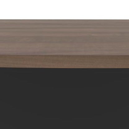 Bestar Connexion 72W Narrow Desk Shell in Antigua & Black - color: Antigua & Black