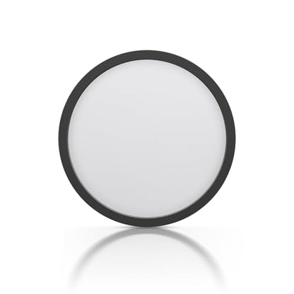 ECOELER LED Flush Mount Ceiling Light Fixture, 9inch Dimmable Round Ceiling Light, 24W 1800Lm, 5CCT Selectable Low Profile Slim Flat Panel Lights, ETL & FCC, Black - color: Black, size: 9Inch - 1PK