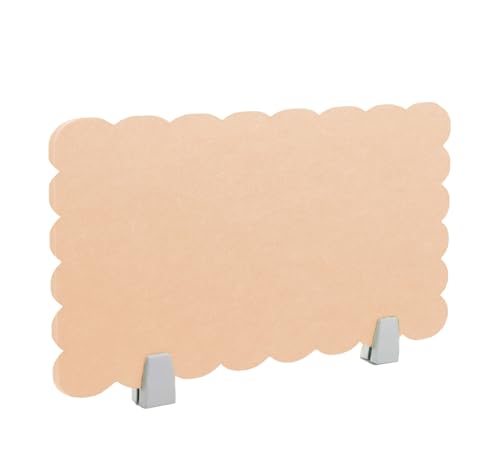 Acoustic Freestanding Desk Divider Felt Desk Partition 47.2" x 12" Table Freestanding Up Privacy Panel Visual Distraction and Noise Reducing for Office Furniture Classroom Beige Yellow - color: Beige Yellow, size: 47.2" x 12"