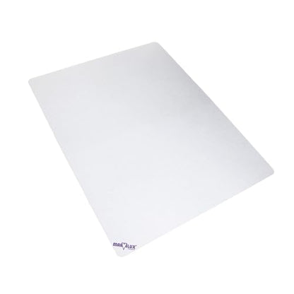 Marvelux Polypropylene Chair Mat for Low Pile Carpets and Carpet Tiles (up to 1/4" Thick), 29” x 46” White Office Carpet Protector, Rectangular, Eco-Friendly, Shipped Flat - size: 29" x 46"