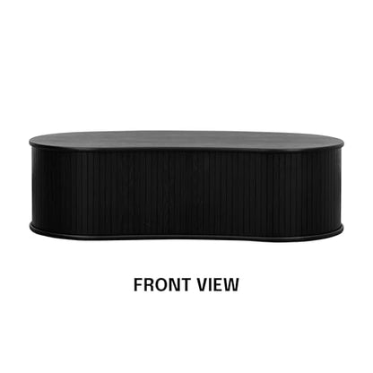 NTC Ripple (Coffee Table, Burnt Black) - color: Burnt Black, style: Coffee Table