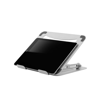 Wayfinder Supply Co. Portable Laptop Stand, Height Adjustable Riser with Open Back for Ventilation and Cooling, Foldable, Fits Laptops up to 17.3", Supports up to 11lbs. (WF-LAPTOPTABLET-COMPACT)