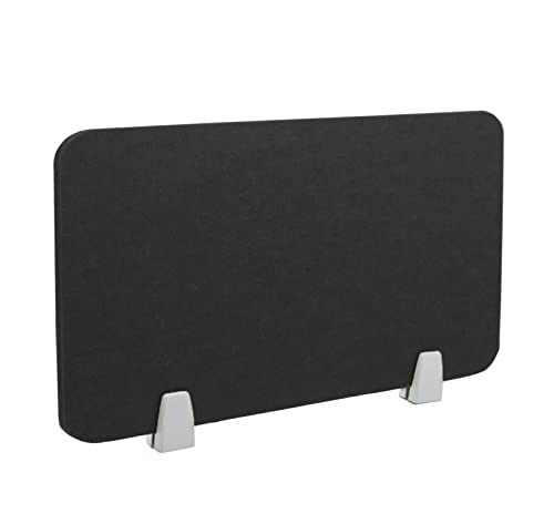 Acoustic Desk Divider Desk Partition with 2 Clips Desk Privacy Panel Visual Distractions Reducing Table Divider for Student Call Centers Offices Classrooms Library, 16" x 12", Black - color: Black, size: 16" x 12"