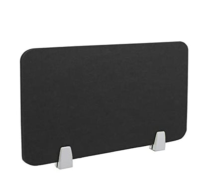 Acoustic Desk Divider Desk Partition with 2 Clips Desk Privacy Panel Visual Distractions Reducing Table Divider for Student Call Centers Offices Classrooms Library, 16" x 16", Black - color: Black, size: 16" x 16"
