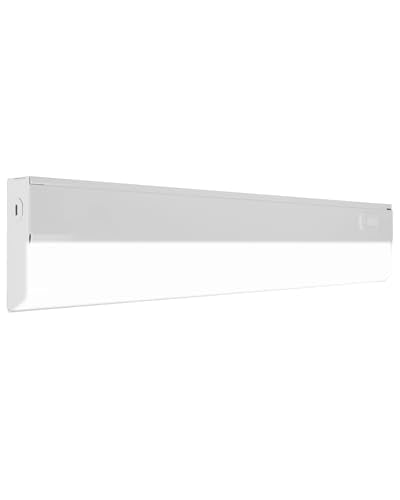 18” LED Direct Wire Under Cabinet Light - Dimmable Undercounter LED Lights for Kitchen - Selectable CCT 2700K-5000K, 612-648 Lumens, 9W - UCB Series Hardwired Under Cabinet Lighting by NICOR Lighting - size: 18, style: No Switch