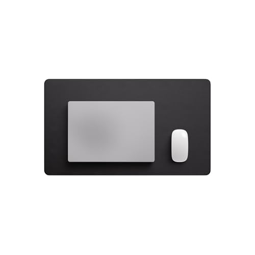 Jotsome Leather Desk Pad Mat, 24" x 14", Black | Non-Slip Desk Blotter Pad - Desk Protector for Office, Home, Laptop and Desktop - color: Black, size: 24" x 14"