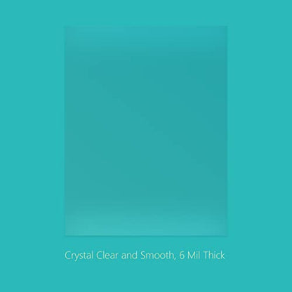 Binditek 6 Mil PVC Binding Covers, 8.5 x 11 Inches, Clear, 100 Pack | Plastic Binding Covers, 8.5" x 11" Letter Size, Clear, Square Corners, Unpunched, Ideal for Business Reports and Proposals - size: 6 Mil, style: 100P , Clear