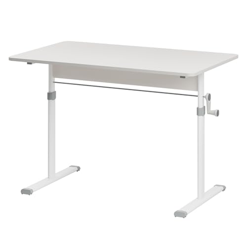 cdar Manual Standing Desk, Adjustable Height Game Desk, Hand Crank Standing Desk, Hand Lifting Computer Desk, Manual Stand Up Desk 120 cm - color: 120 Cm