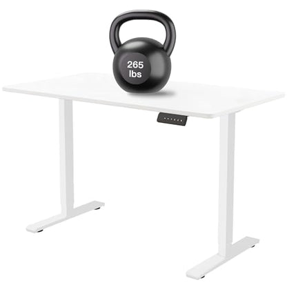 Dual Motor Standing Desk Frame, Electric Adjustable Legs with Memory Presets, Stand Up Desk Frame Workstation, with Cable Management Tray, 2pcs Headphone Hook, for Home Office
