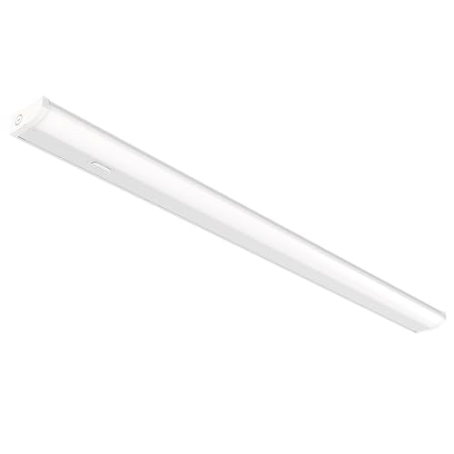 Juno UCES 36 Inch LED Under Cabinet Lighting, LED Kitchen Cabinet Light Fixture Hardwired, Dimmable, Damp Rated, Selectable Soft, Warm, Neutral, Cool, Daylight White Light (UCES 36IN SWW5 90CRI WH M6) - size: 36-inch