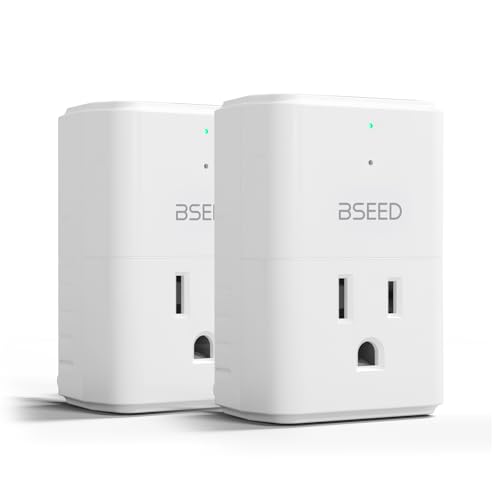 [ETL Listed] BSEED Single Outlet Surge 1836 Joules, Small Surge Protector with Light Indicator, Mini Surge Protector 15A 1875W for Refrigerators, PC, TV, Xbox, PS5 and Ohter Home Appliances - color: 2-Pack